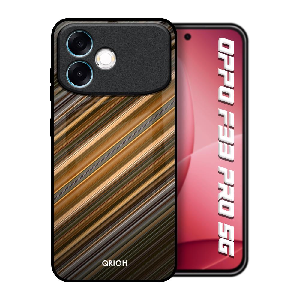 Diagonal Slash Pattern Oppo F33 Pro 5G Glass Back Cover Online