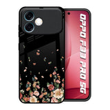 Floating Floral Print Oppo F33 Pro 5G Glass Back Cover Online