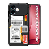 Cool Barcode Label Oppo F33 Pro 5G Glass Back Cover Online