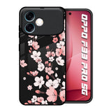 Black Cherry Blossom Oppo F33 Pro 5G Glass Back Cover Online