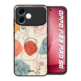 Abstract Faces Oppo F33 Pro 5G Glass Back Cover Online