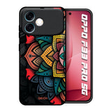 Retro Gorgeous Flower Oppo F33 Pro 5G Glass Back Cover Online