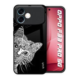 Kitten Mandala Oppo F33 Pro 5G Glass Back Cover Online