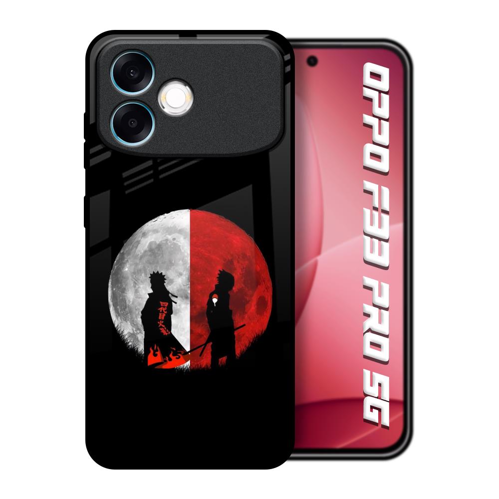 Anime Red Moon Oppo F33 Pro 5G Glass Back Cover Online