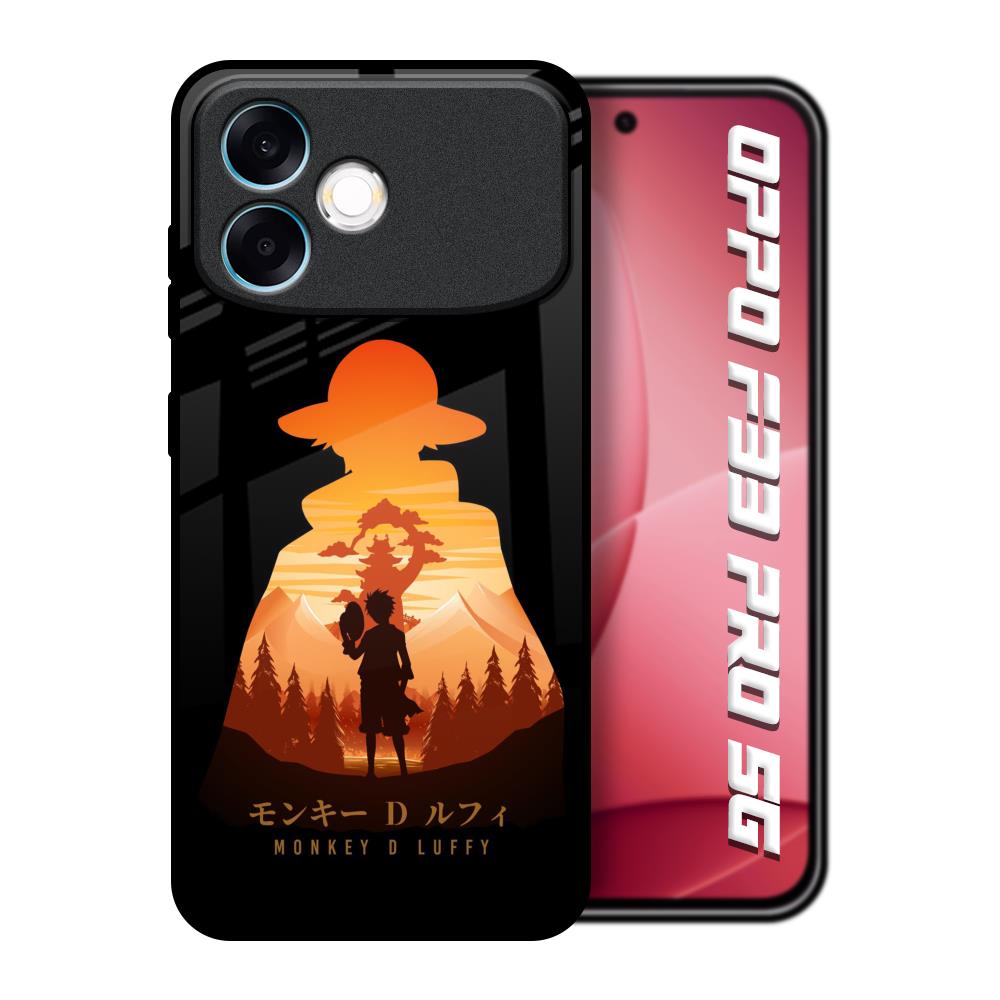 Luffy One Piece Oppo F33 Pro 5G Glass Back Cover Online