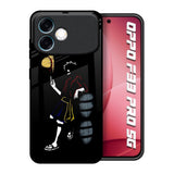 Luffy Line Art Oppo F33 Pro 5G Glass Back Cover Online