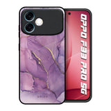 Purple Gold Marble Oppo F33 Pro 5G Glass Back Cover Online