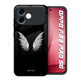 White Angel Wings Oppo F33 Pro 5G Glass Back Cover Online