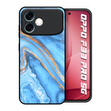 Vibrant Blue Marble Oppo F33 Pro 5G Glass Back Cover Online