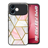Geometrical Marble Oppo F33 Pro 5G Glass Back Cover Online