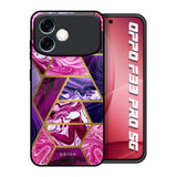 Electroplated Geometric Marble Oppo F33 Pro 5G Glass Back Cover Online