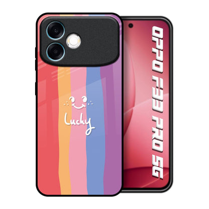 Lucky Abstract Oppo F33 Pro 5G Glass Back Cover Online