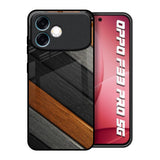 Tri Color Wood Oppo F33 Pro 5G Glass Back Cover Online