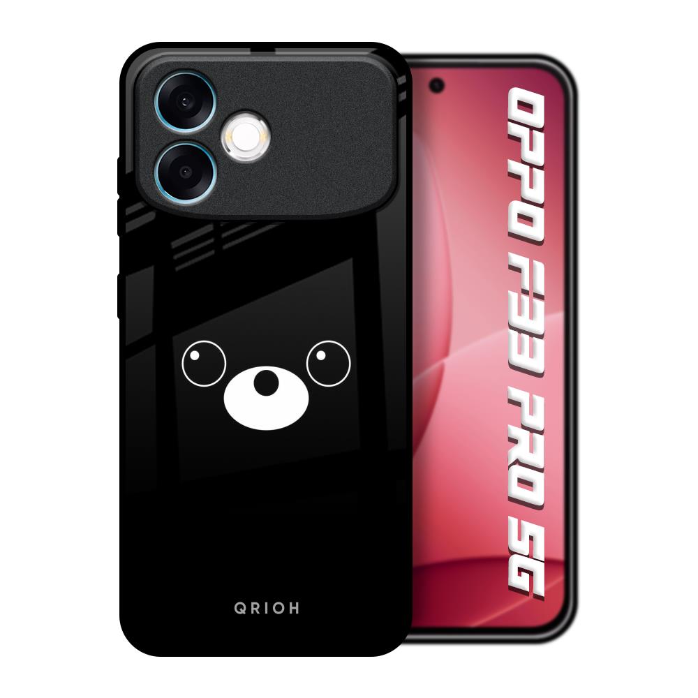 Cute Bear Oppo F33 Pro 5G Glass Back Cover Online