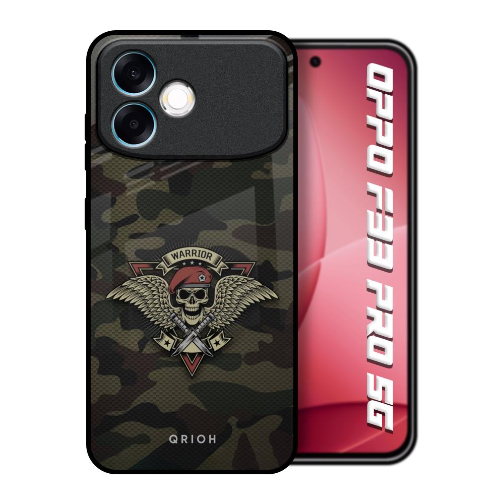 Army Warrior Oppo F33 Pro 5G Glass Back Cover Online
