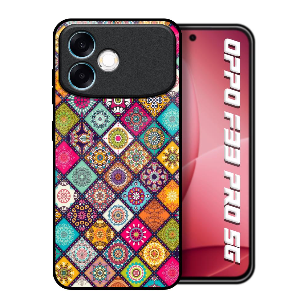 Multicolor Mandala Oppo F33 Pro 5G Glass Back Cover Online