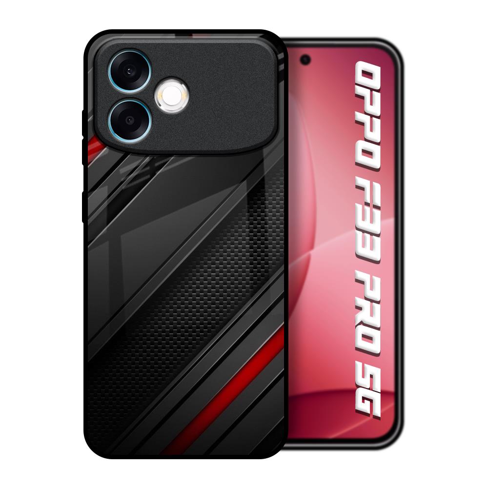 Modern Abstract Oppo F33 Pro 5G Glass Back Cover Online