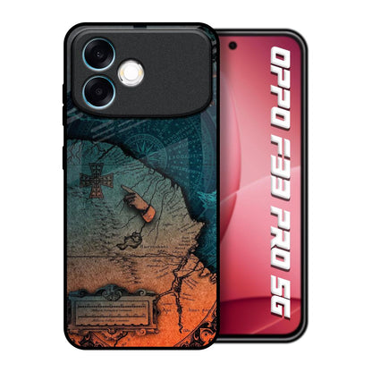 Geographical Map Oppo F33 Pro 5G Glass Back Cover Online