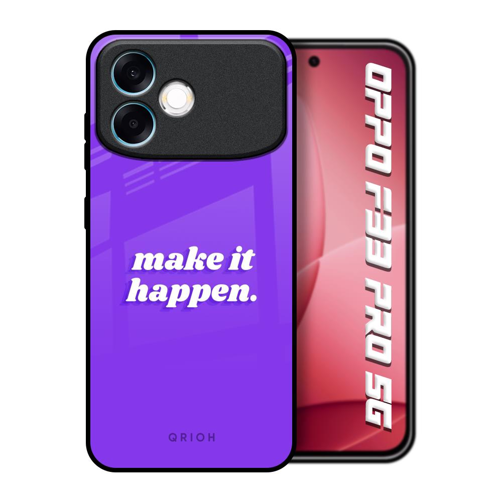 Make it Happen Oppo F33 Pro 5G Glass Back Cover Online