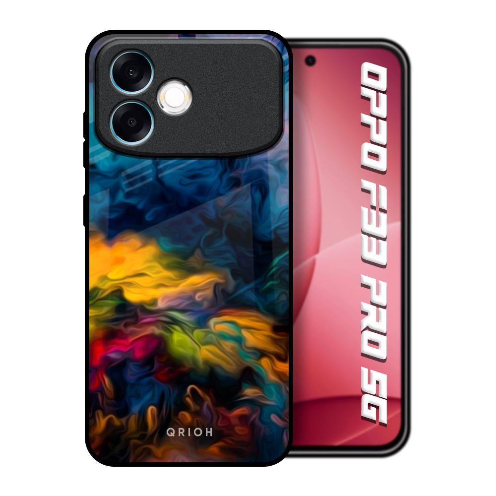 Multicolor Oil Painting Oppo F33 Pro 5G Glass Back Cover Online