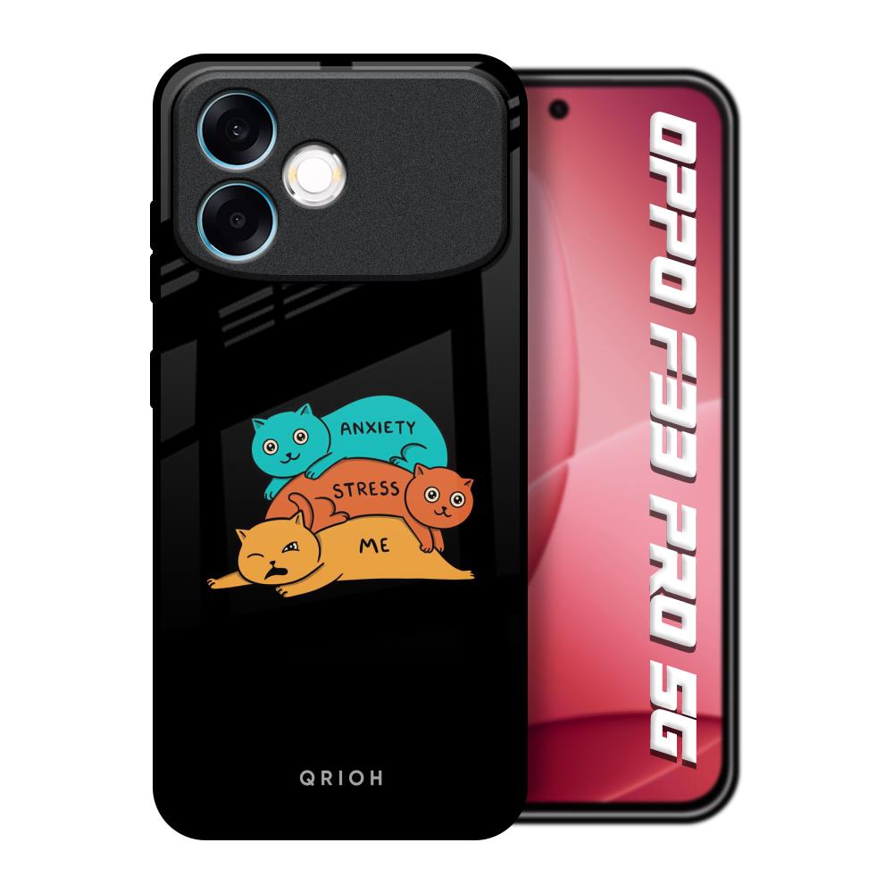 Anxiety Stress Oppo F33 Pro 5G Glass Back Cover Online