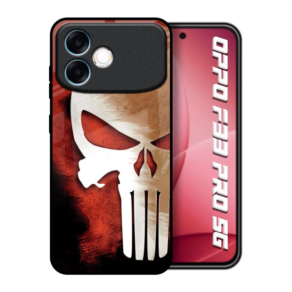 Red Skull Oppo F33 Pro 5G Glass Back Cover Online