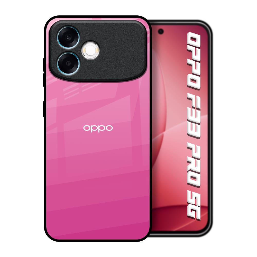 Pink Ribbon Caddy Oppo F33 Pro 5G Glass Back Cover Online