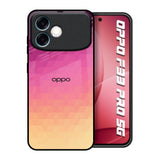 Geometric Pink Diamond Oppo F33 Pro 5G Glass Back Cover Online