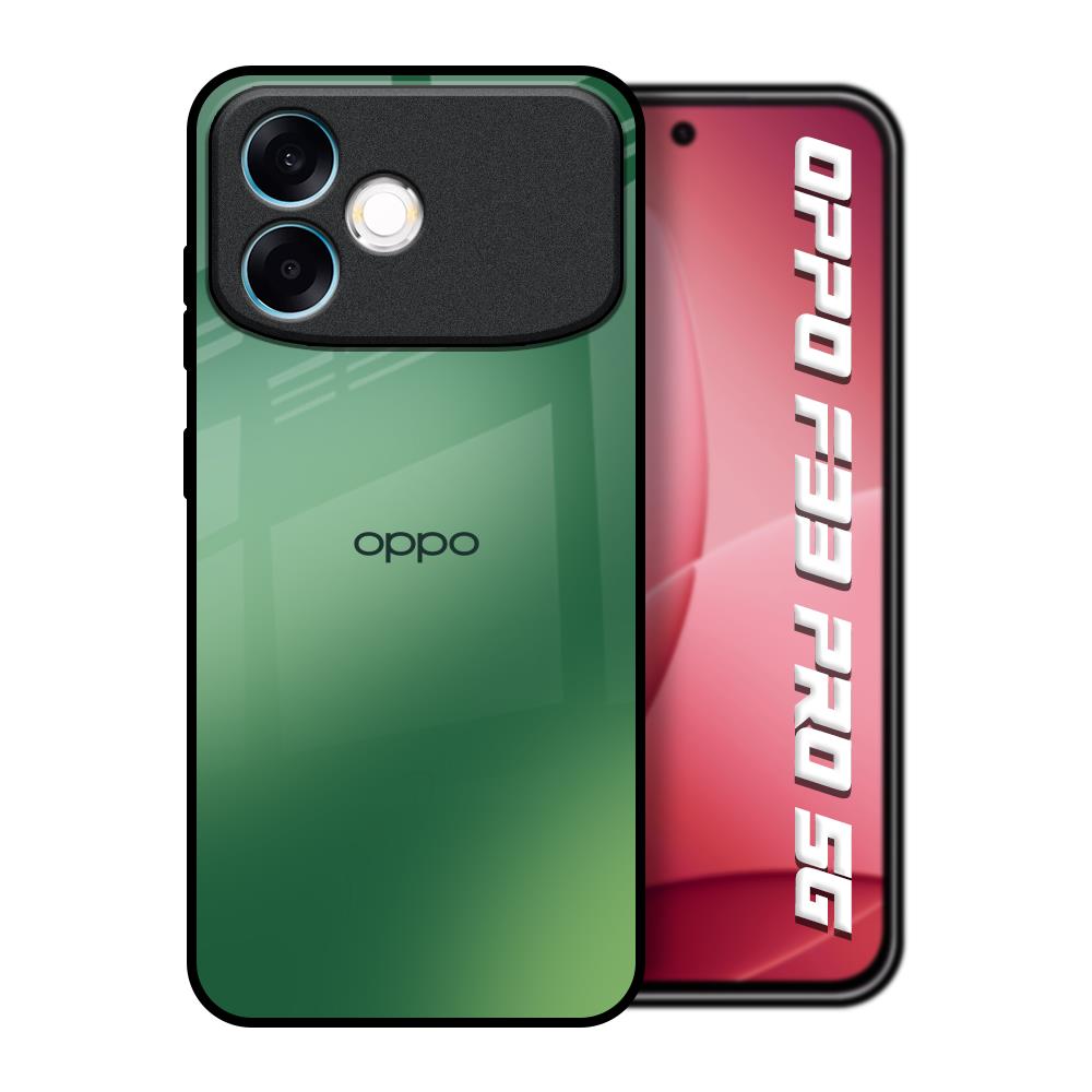 Green Grunge Texture Oppo F33 Pro 5G Glass Back Cover Online