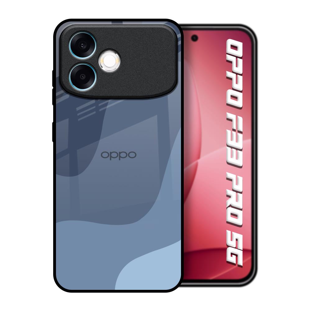 Navy Blue Ombre Oppo F33 Pro 5G Glass Back Cover Online