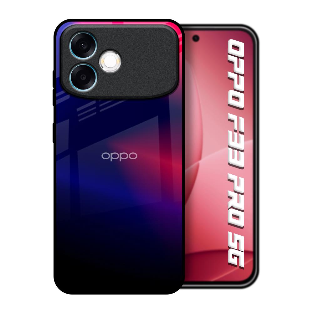 Blue Ombre Oppo F33 Pro 5G Glass Back Cover Online