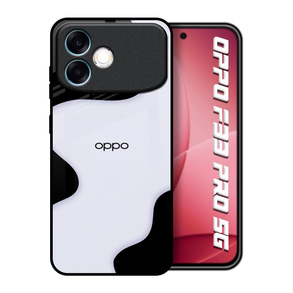 Wheat Cream Wavy Oppo F33 Pro 5G Glass Back Cover Online