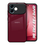 Classic Burgundy Oppo F33 Pro 5G Glass Back Cover Online