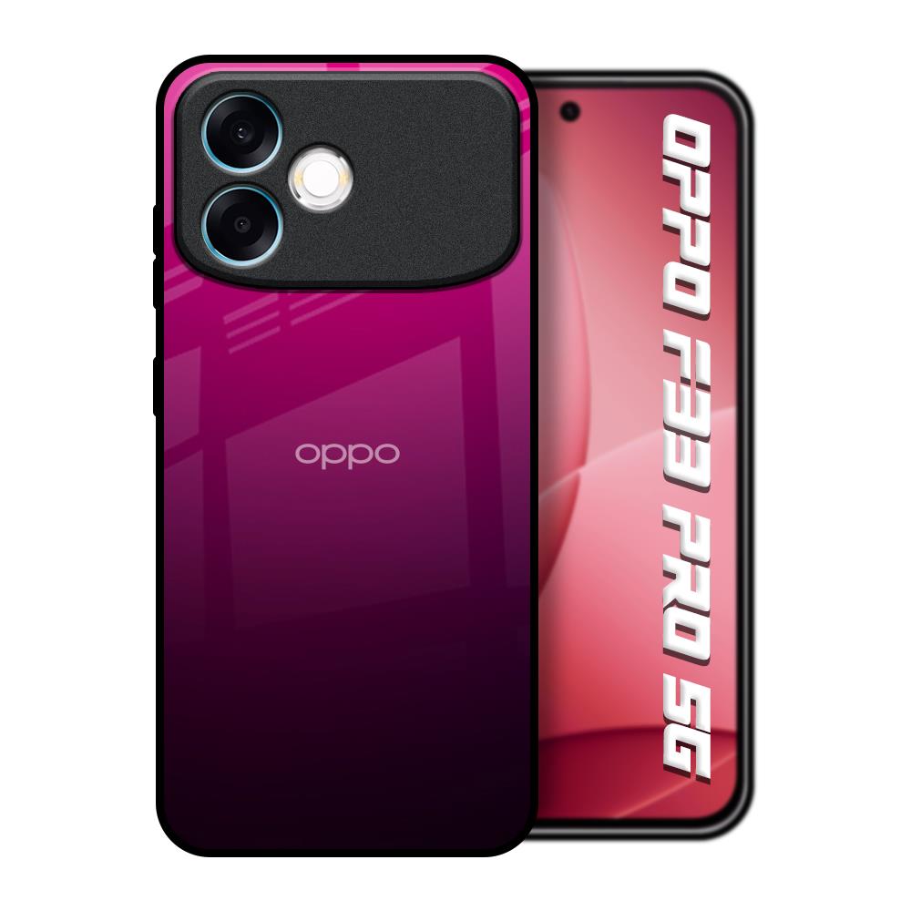 Purple Ombre Pattern Oppo F33 Pro 5G Glass Back Cover Online