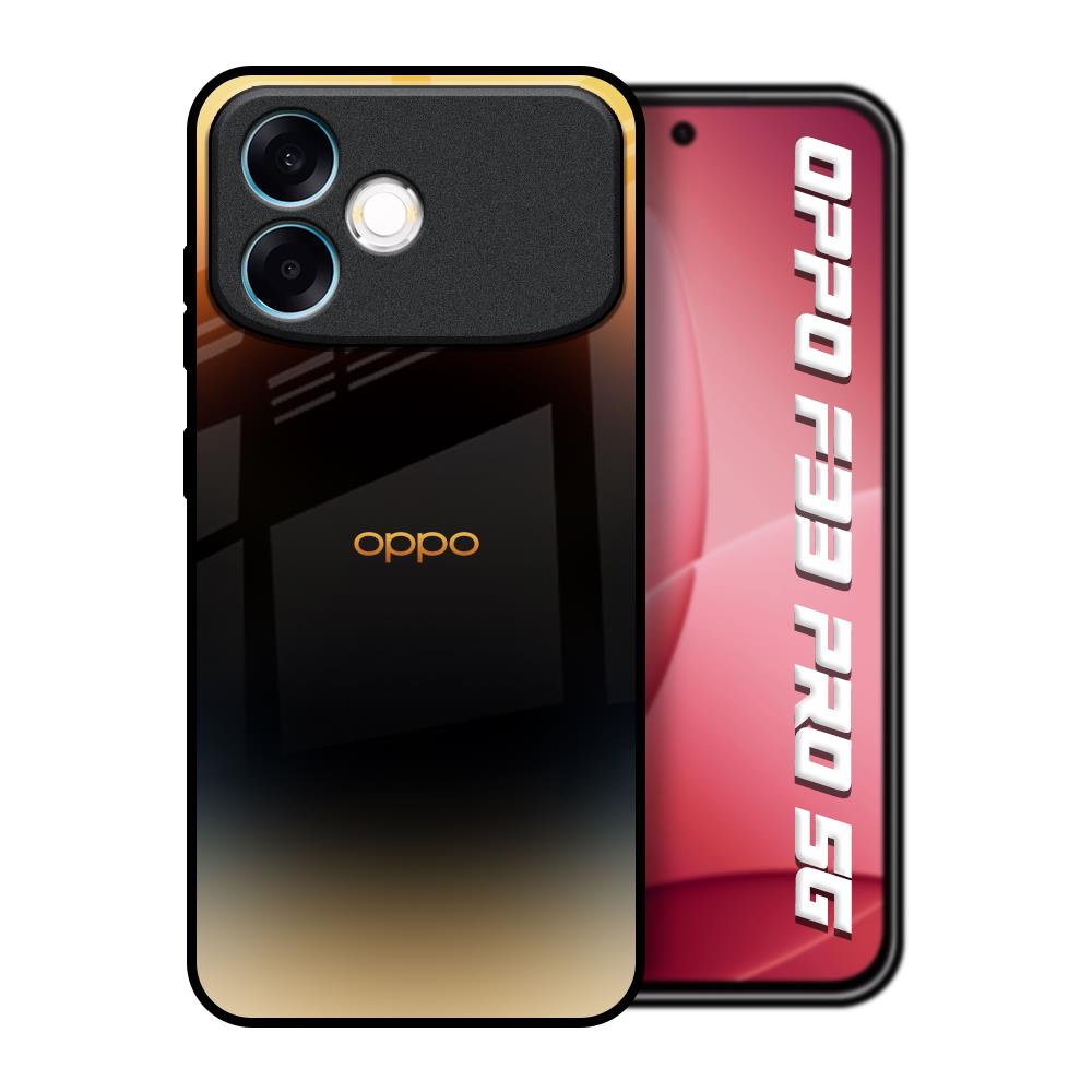Grainy Yellow Oppo F33 Pro 5G Glass Back Cover Online