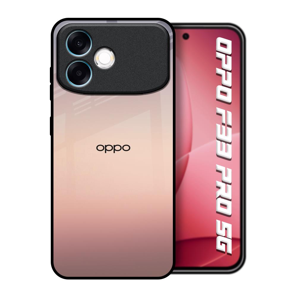 Golden Mauve Oppo F33 Pro 5G Glass Back Cover Online