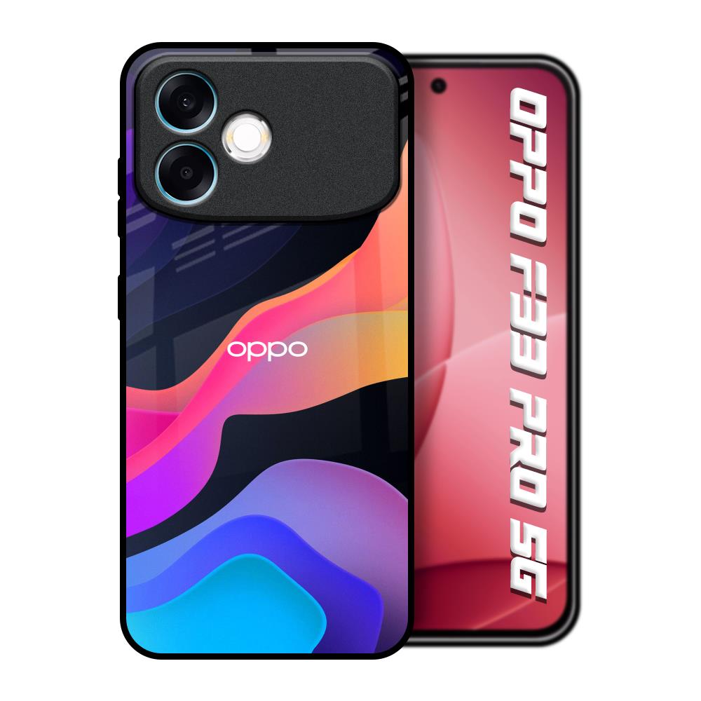 Colorful Fluid Oppo F33 Pro 5G Glass Back Cover Online