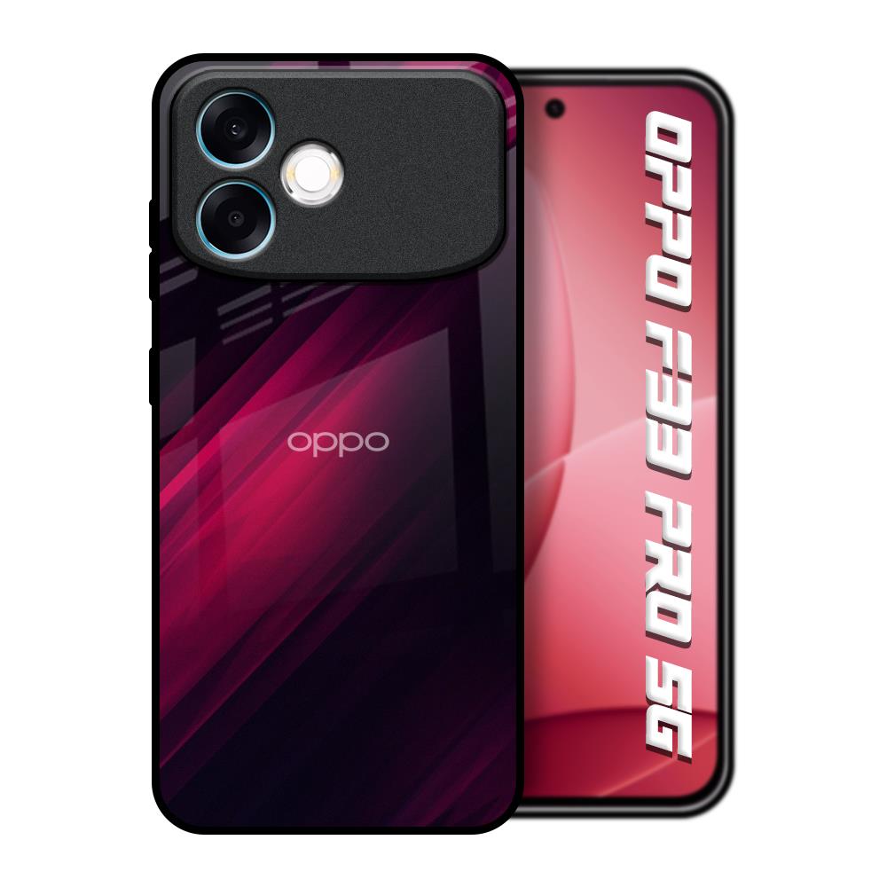 Razor Black Oppo F33 Pro 5G Glass Back Cover Online