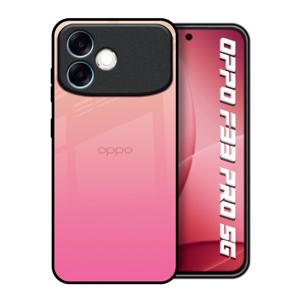 Pastel Pink Gradient Oppo F33 Pro 5G Glass Back Cover Online