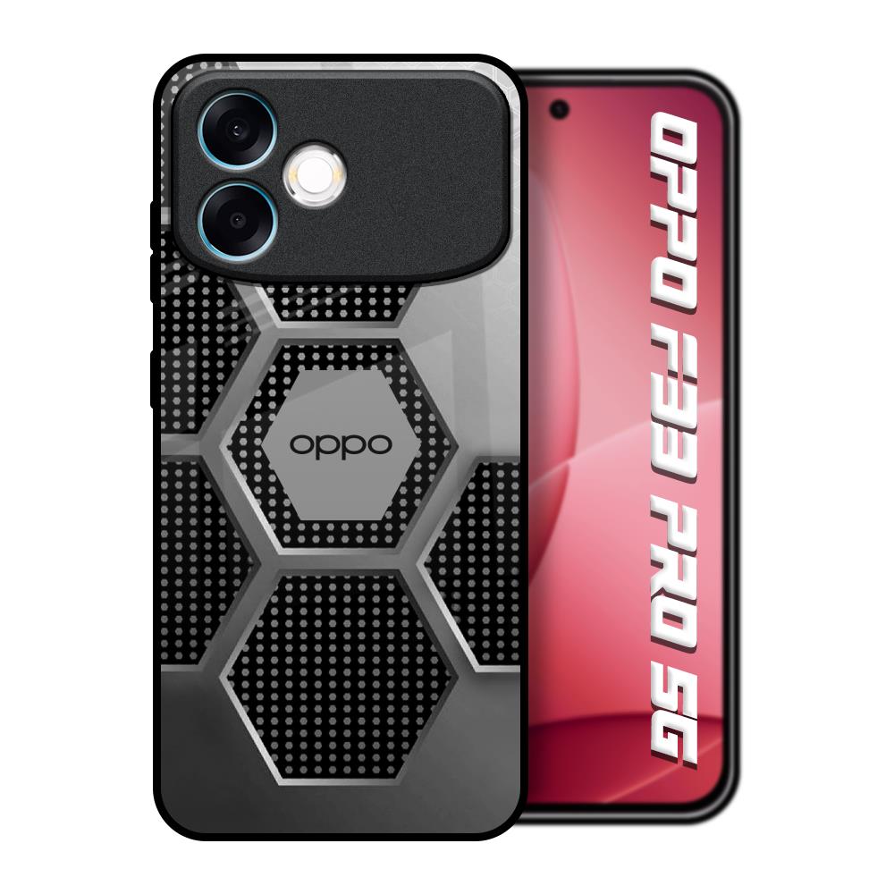 Hexagon Style Oppo F33 Pro 5G Glass Back Cover Online