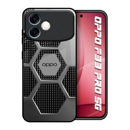 Hexagon Style Oppo F33 Pro 5G Glass Back Cover Online