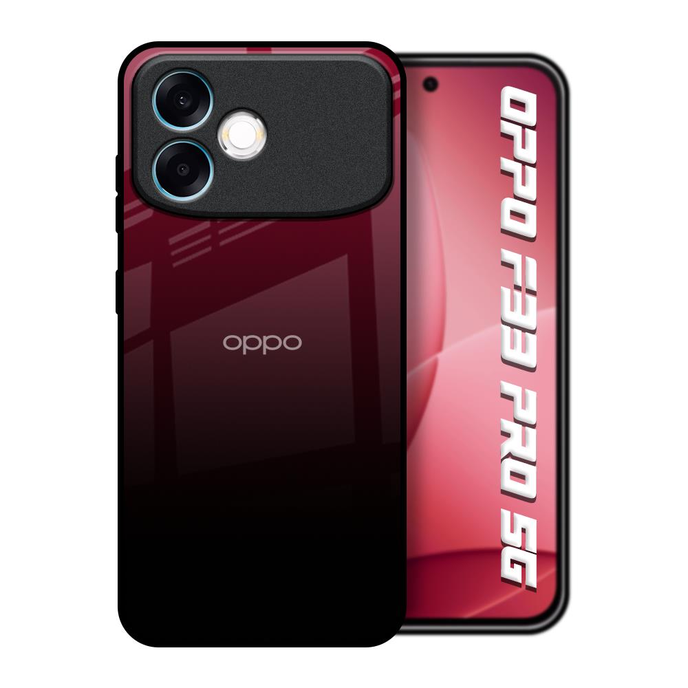 Wine Red Oppo F33 Pro 5G Glass Back Cover Online