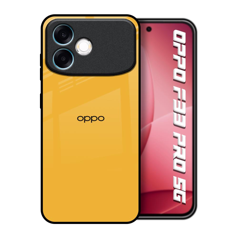 Fluorescent Yellow Oppo F33 Pro 5G Glass Back Cover Online