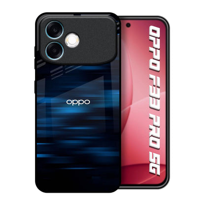 Blue Rough Abstract Oppo F33 Pro 5G Glass Back Cover Online