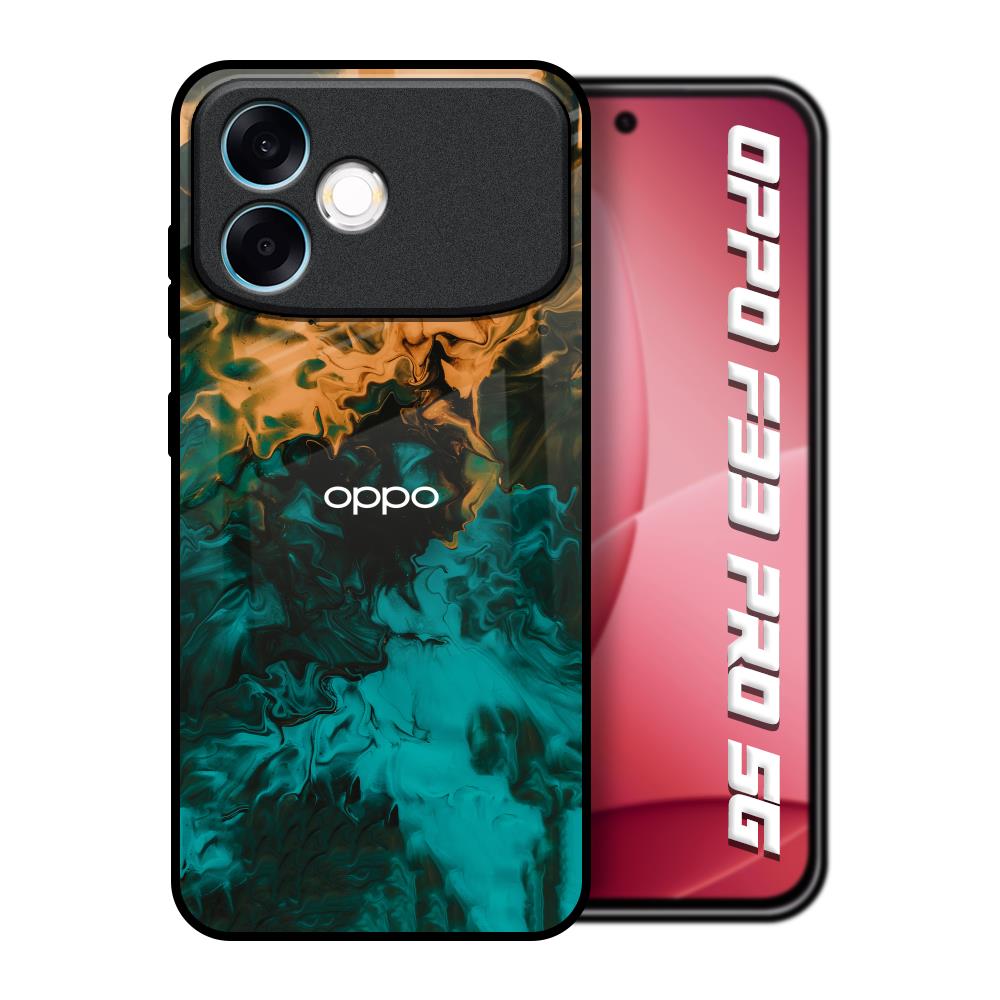Watercolor Wave Oppo F33 Pro 5G Glass Back Cover Online