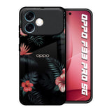 Tropical Art Flower Oppo F33 Pro 5G Glass Back Cover Online
