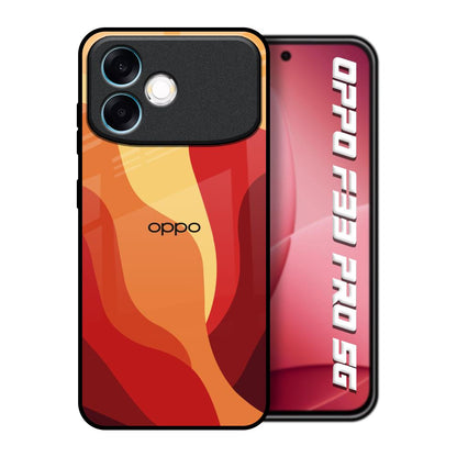 Magma Color Pattern Oppo F33 Pro 5G Glass Back Cover Online