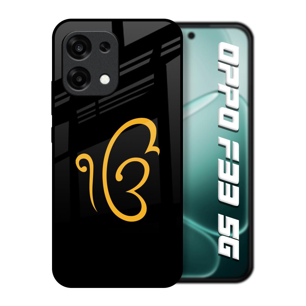 Luxury Fashion Initial Oppo F33 5G Glass Back Cover Online