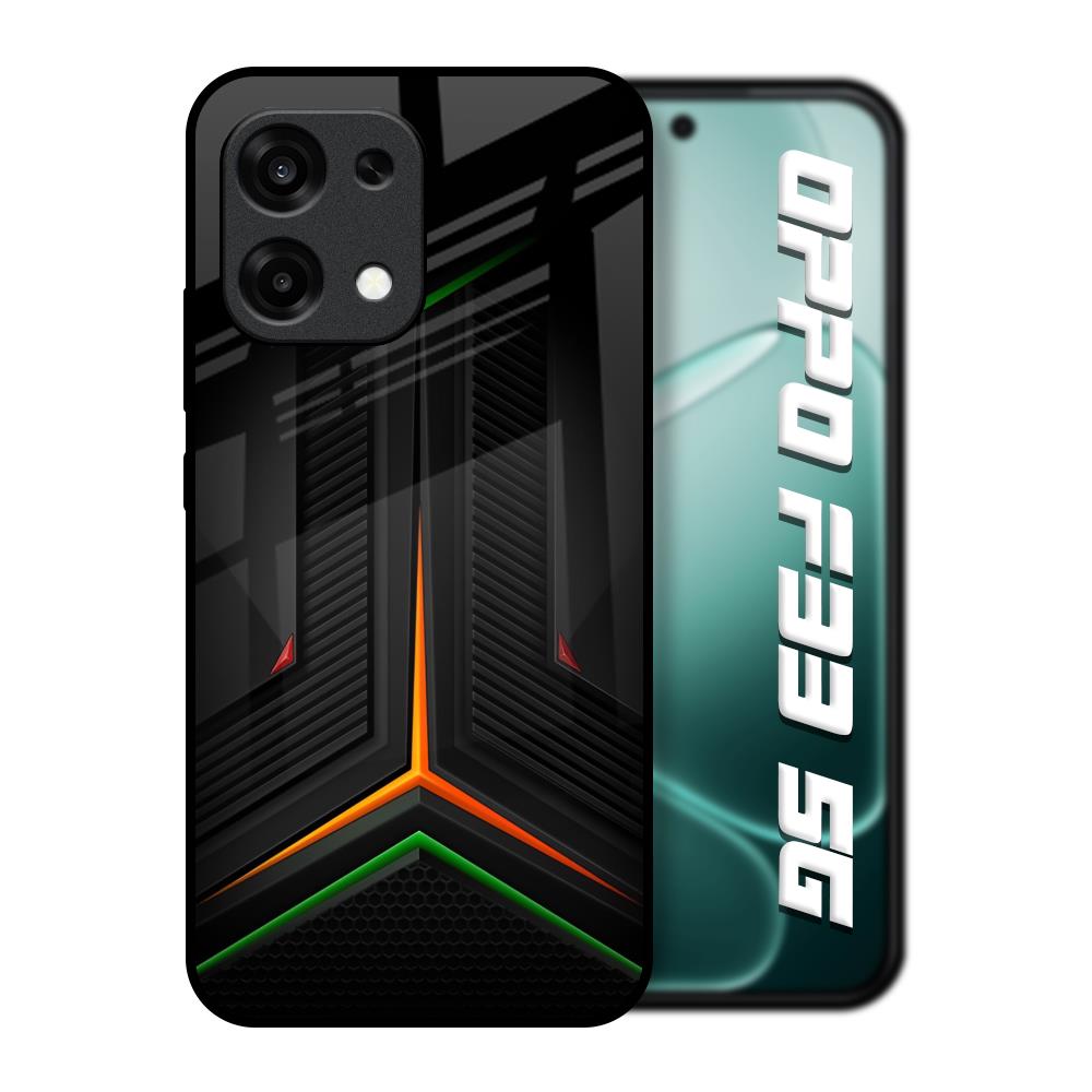 Modern Ultra Chevron Oppo F33 5G Glass Back Cover Online