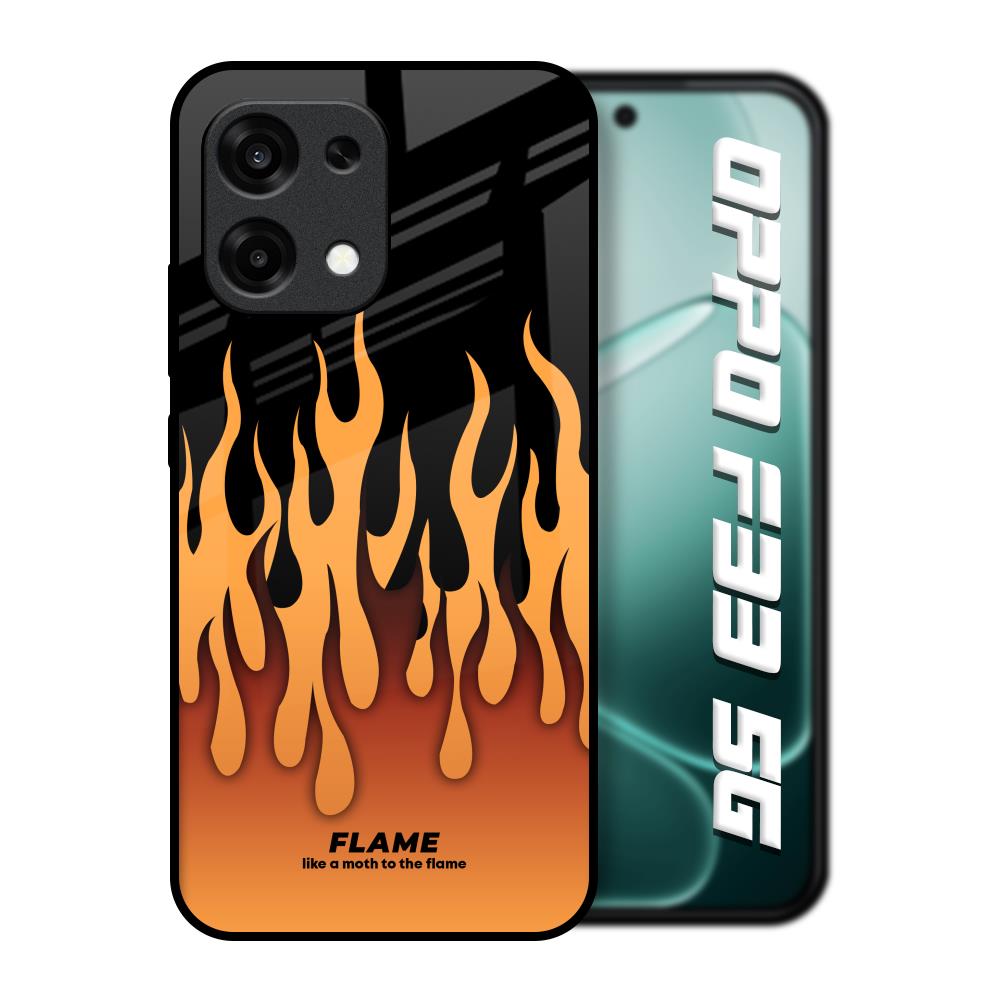 Fire Flame Oppo F33 5G Glass Back Cover Online